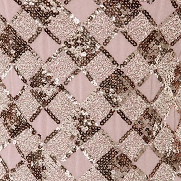 Lulu’s- Mauve sequin mini dress - Picture 4 of 8